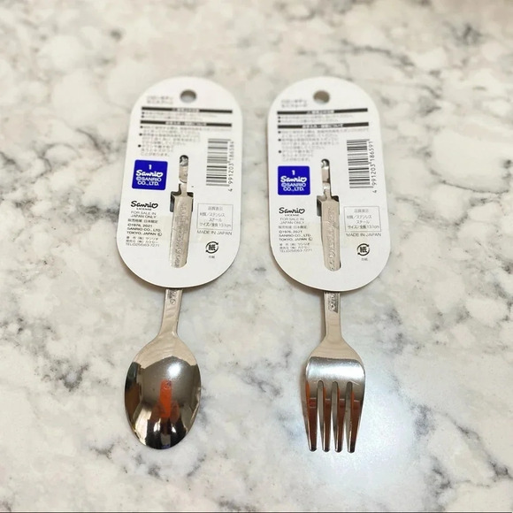 Hello Kitty Fork and Spoon - Picture 2 of 4